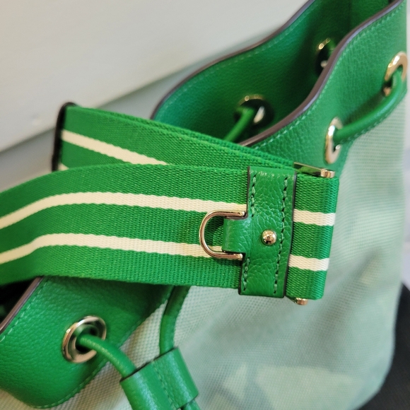 Kate Spade green bucket drawstring bag - Picture 8 of 11